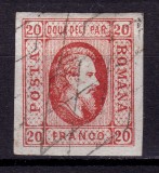 Cumpara ieftin ✅ RO 1865 ,LP 17 ,&quot;Al.-Ioan Cuza in oval &quot;, 20 par rosu , stampila gratar