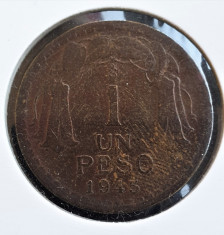 Chile 1 Peso 1945 foto