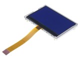 Afișaj LCD grafic 128x64 COG STN negativ albastru LED