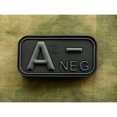 Patch Bloodtype A NEG cauciuc Blackops JTG foto