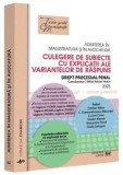 Cumpara ieftin Admiterea in magistratura si in avocatura. Culegere de subiecte cu explicatii ale variantelor de raspuns. Drept procesual penal. Editia a V-a / 2023/M, Universul Juridic