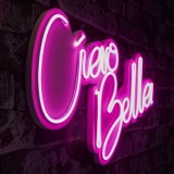 Cumpara ieftin Decoratiune luminoasa LED de perete Ciao Bella Roz 32x45x2 cm