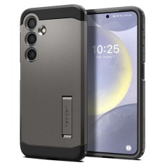 Husa pentru samsung galaxy s24 plus, spigen tough armor, gunmetal foto
