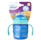 Cana cu tetina de formare Philips Avent, 6 luni+, verde, 200 ml, SCF551/05, Philips