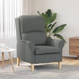 vidaXL Fotoliu Modern Gri &Icirc;nchis Țesătură, Lemn Mediu Durable Fotoliu
