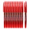 Set Pix cu Radiera 0,7mm, Roller, 12 bucati, rosu