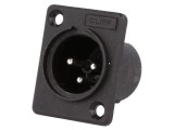 Soclu XLR 3 Pin pentru Panou, CLIFF