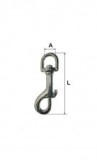 Carabina Breloc Cu Arc Si Inel Rotativ 11X67Mm
