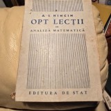 Opt lectii de analiza matematica-A.I.Hincin