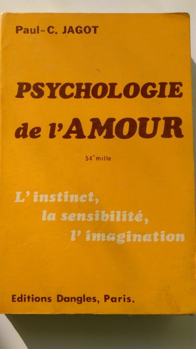 Psychologie de l&#039;Amour - Paul C. Jagot (5+1)5