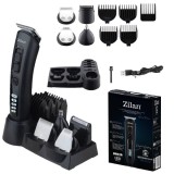 Aparat de tuns 10 in 1 cu capete detasabile si afisaj LED, baterie Li-ion