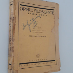 Carte veche 1922 Vasile Conta Opere filosofice