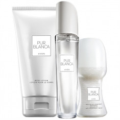 Set Pur Blanca 3 produse- Apa de toaleta 50 ml, Lotiune corp 150 ml si Deodorant cu bila roll-on 50 ml foto