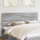 vidaXL Tăblie cap cu headboard Gri Sonoma 180 cm Lemn compozit 887853