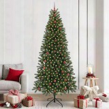 Cumpara ieftin Brad de Crăciun artificial cu 300 LED Verde 240 cm PE și PVC