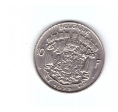 Moneda Belgia 10 franci/francs 1973, stare foarte buna, curata