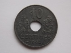 10 CENTIMES 1942 FRANTA foto