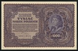 q793 POLONIA 1000 MAREK MARCI 23 SEPTEMBRIE 1919 APROAPE NECIRCULATA aUNC FARA INDOITURI
