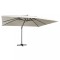 vidaXL Umbrelă &icirc;n consolă cu LED, st&acirc;lp din aluminiu nisipiu 400x300cm
