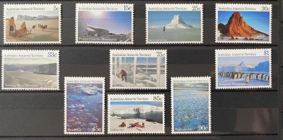 Teritoriul Antarctic Australian (AAT) 1984 Peisaje antarctice, serie MNH, 10v foto