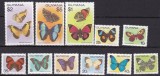 Guyana 1978 fauna fluturi MI 542-552 MNH