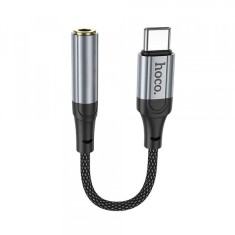 Adaptor Audio USB-C - 3.5mm HOCO LS36, 0.12m, Negru foto