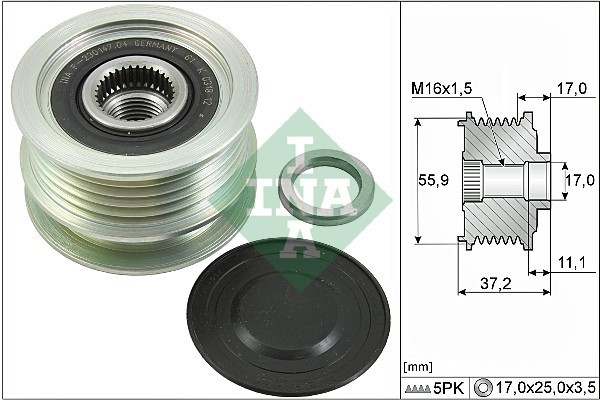 INA 535 0116 10 Sistem roata libera, generator