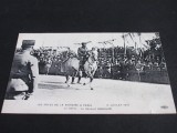 Carte Poștală Istorică 1919 &ndash; Sărbătoarea Victoriei Paris, Generalul Gouraud Călare, 14 Iulie, Neexpediată, Colecție Rară!