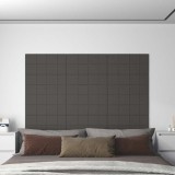 Panouri de perete 12 buc. gri &icirc;nchis 60x30 cm textil 2,16 m&sup2;1