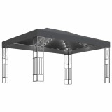 Cumpara ieftin Pavilion cu sir de lumini LED, antracit, 3x4 m, tesatura