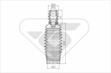 HUTCHINSON KP001 chit protectie praf,amortizor