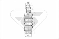 HUTCHINSON KP001 chit protectie praf,amortizor