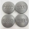 Capace Roti 60mm Gri Compatibil Audi Jante Aliaj - Set 4 Bucati