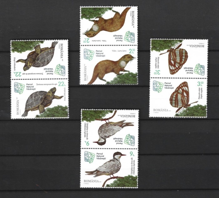 ROMANIA 2023 - PARCUL VACARESTI, TETE BECHE DIN COALA DE POSTA, MNH - LP 2434