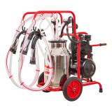 Aparat de muls vaci, pompă uscată, 2 posturi, 1 bidon inox de 40 litri