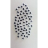 Accesorii creatie - ochisori mici plastic, negru, 6mm, set 130 buc, Colorarte