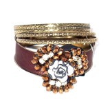 Bratara bijuterie lata maro