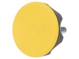 Buton Reglare ELESA+GANTER 56mm M8 PA Tehnopolimer Carcasa Neagra Capac Galben