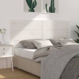 VidaXL Tăblie de pat, alb, 146x4x100 cm, lemn masiv de pin
