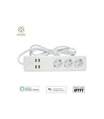 Prelungitor smart Woox R4028 3 prize +4x USB 1.8m