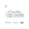 Prelungitor smart Woox R4028 3 prize +4x USB 1.8m