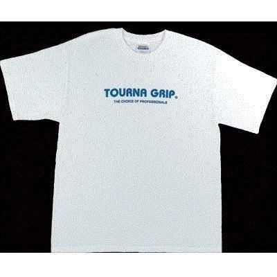 Tricou bumbac TOURNA logo, alb, L foto