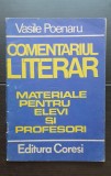 Comentariul literar. Materiale pentru elevi și profesori - Vasile Poenaru