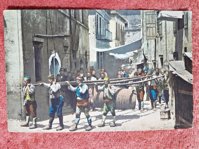 Carte postala, Hamali in Portefaix, secolul XIX foto
