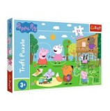 Cumpara ieftin Puzzle Trefl Maxi - Peppa Pig: Distractia din iarba, 24 piese