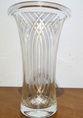 Vaza din sticla Hutschenreuther, design in stil Art Deco foto