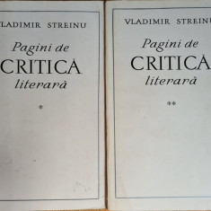 Pagini de critica literara (vol. 1 + 2) - Vladimir Streinu