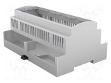 Carcasă ITALTRONIC pentru şină DIN, 90,5mm x 142,3mm x 62mm, gri