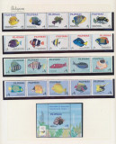 FILIPINE-pesti-Doua serii de timbre de cate 10+10 timbre si o colita conf scan