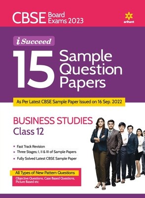 CBSE Board Exams 2023 I-Succeed 15 Sample Question Papers BUSINESS STUDIES for Class 12th foto